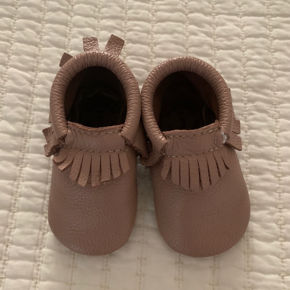 Freshly Picked Baby Moccasins, Latte